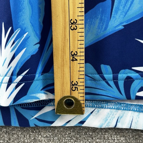 Scales Golf Polo Shirt Men Size XXXL Blue Palms Short Sleeve - Picture 6 of 8